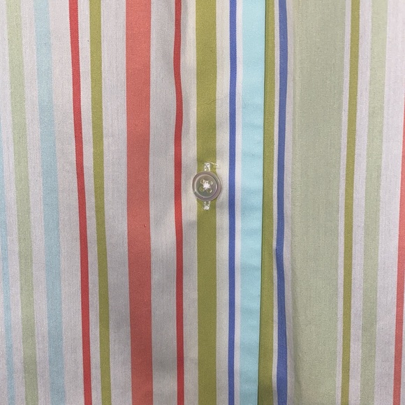 Land’s End Vertical Stripe Button Down Tunic - Picture 3 of 10